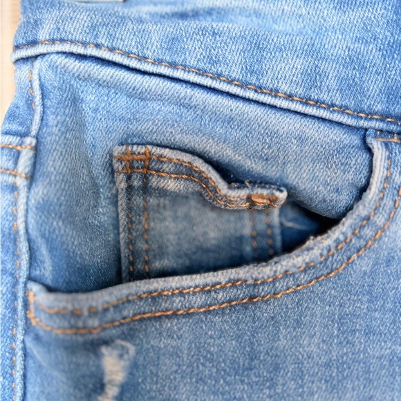 Denim Blue Women's Distressed Shorts - Picture 2 of 8